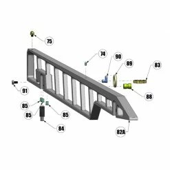 Beretta Adjustable Rib Set 86cm, DT11 Bottom Single