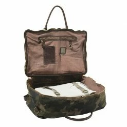 Beretta by Campomaggi Washed Canvas Camo & Leather Travel Bag -Beretta Promotional Store BS321T0984075F CLOSEUP3