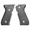 Beretta 92 Series Aluminum Checkered Grips w/ Trident Logo -Beretta Promotional Store E00690 011