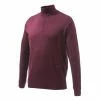 Beretta Light Merino Half Zip Sweater Bordeaux