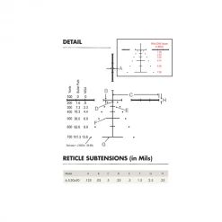 Beretta Burris Fullfield E1 6.5-20x50 Plex E1 MV Ret. -Beretta Promotional Store burris fullfield e1 6.5 20x50mm 2bis